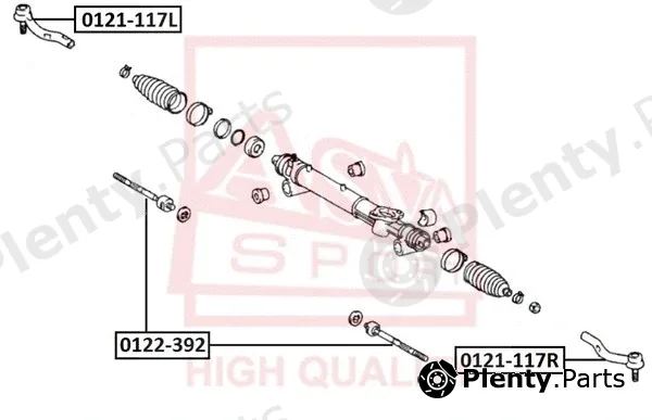 Asva 0121-117L — Tie Rod End