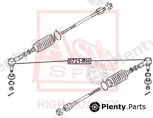 Asva 0721-RH — Tie Rod End