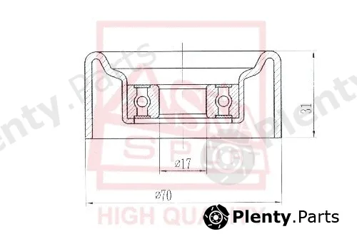 Asva CHRBP-004 — Tensioner Pulley, V-belt