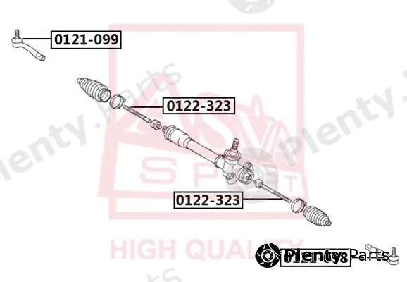 Asva 0121-099 — Tie Rod End