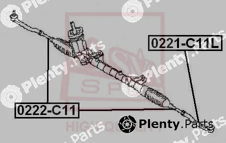 Asva 0222-C11 — Inner Tie Rod