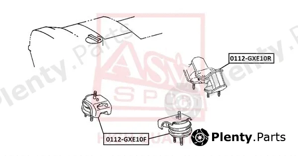 Asva 0112-GXE10F — Mounting, engine