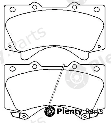 Asva AKD-1541 — Brake Pad Set, disc brake Packing AKYOTO