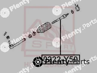 Asva 0222-Y50 — Inner Tie Rod