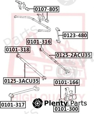 Asva 0101-300 — Mounting, control/trailing arm