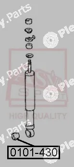 Asva 0101-430 — Mounting, control/trailing arm