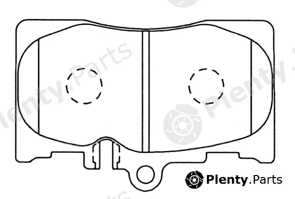 Asva AKD-1455 — Brake Pad Set, disc brake Packing AKYOTO