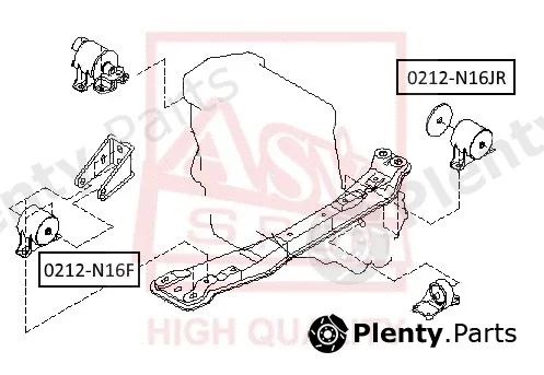 Asva 0212-N16F — Mounting, engine