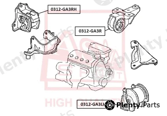 Asva 0312-GA3R — Mounting, engine