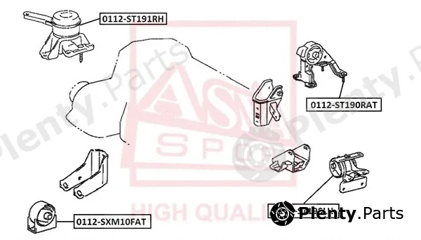 Asva 0112-ST191RH — Mounting, engine