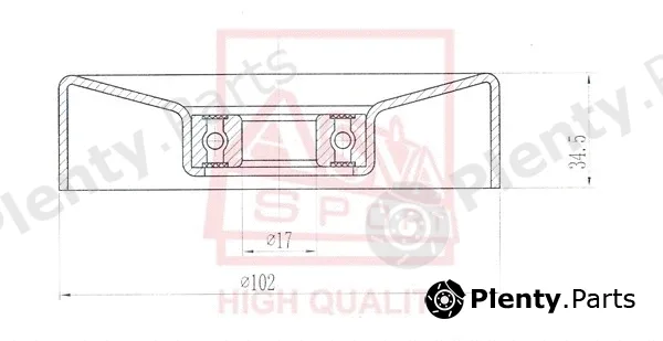 Asva NSBP-016 — Tensioner Pulley, V-belt