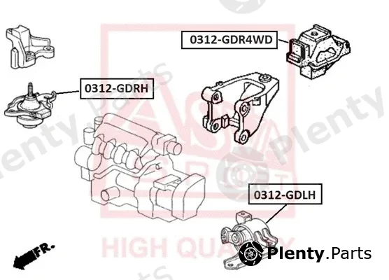 Asva 0312-GDR4WD — Mounting, engine