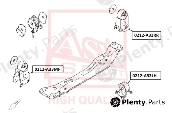 Asva 0212-A33MF — Mounting, engine