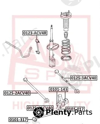 Asva 0101-017 — Mounting, control/trailing arm