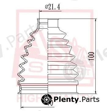 Asva ASBT-TRC — Bellow, drive shaft