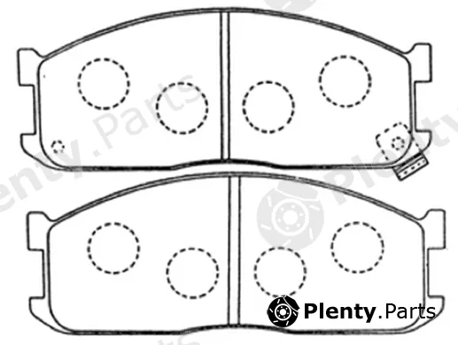 Asva AKD-1048 — Brake Pad Set, disc brake Packing AKYOTO