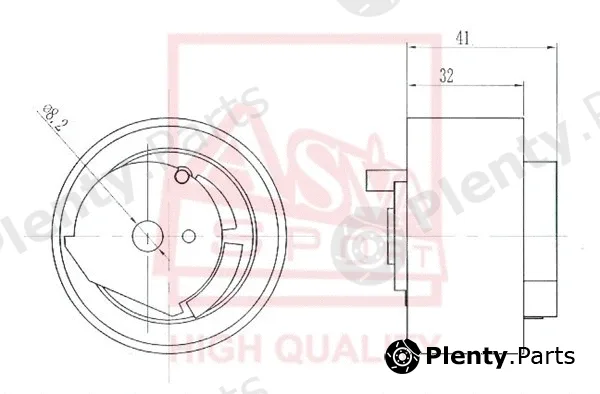 Asva FDBP-006 — Tensioner Pulley, V-belt