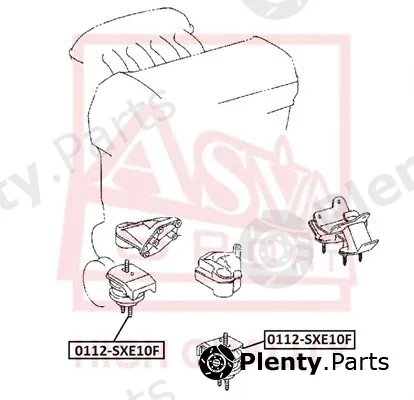 Asva 0112-SXE10F — Mounting, engine