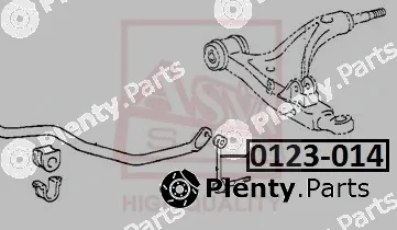 Asva 0123-014 — Link/Coupling Rod, stabiliser bar