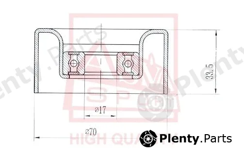 Asva NSBP-032 — Tensioner Pulley, V-belt
