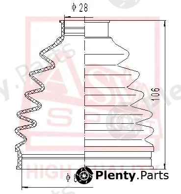 Asva ASBT-PIL — Bellow, drive shaft