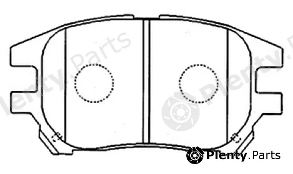 Asva AKD-1481 — Brake Pad Set, disc brake Packing AKYOTO