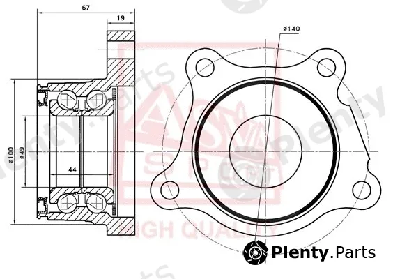 Asva TYWH-LC200RR — Wheel Hub