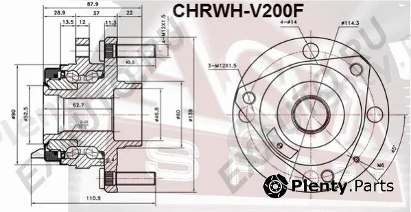 Asva CHRWH-V200F — Wheel Hub