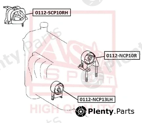 Asva 0112-SCP10RH — Mounting, engine