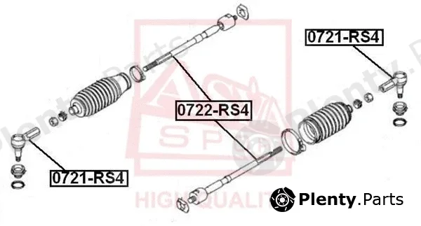 Asva 0721-RS4 — Tie Rod End