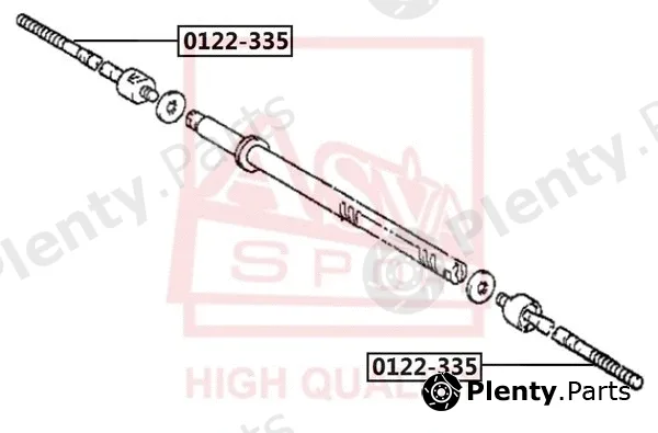 Asva 0122-335 — Inner Tie Rod