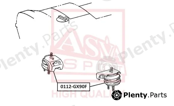 Asva 0112-GX90F — Mounting, engine