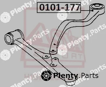 Asva 0101-177 — Mounting, control/trailing arm
