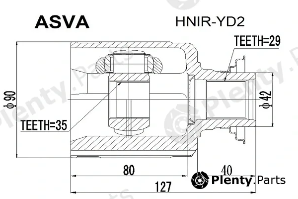 Asva HNIR-YD2 — Joint Kit, drive shaft