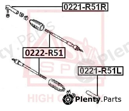 Asva 0221-R51L — Tie Rod End