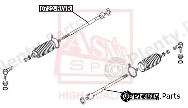 Asva 0722-RWL — Inner Tie Rod