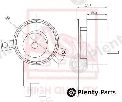 Asva FDBP-012 — Tensioner Pulley, V-belt