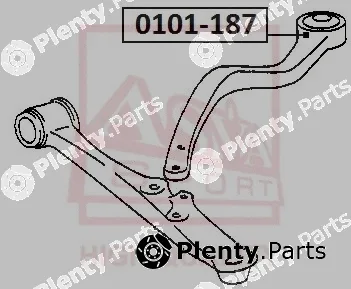 Asva 0101-187 — Mounting, control/trailing arm