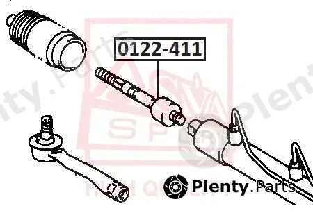 Asva 0122-411 — Inner Tie Rod