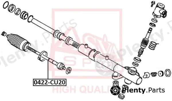 Asva 0422-CU20 — Inner Tie Rod