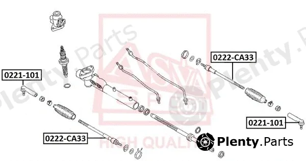 Asva 0221-101 — Tie Rod End