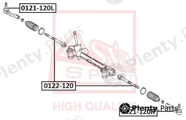 Asva 0121-120L — Tie Rod End