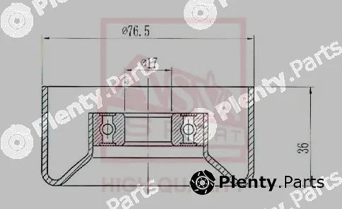 Asva HNBP-014 — Tensioner Pulley, V-belt