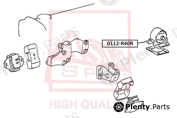 Asva 0112-R40R — Mounting, engine