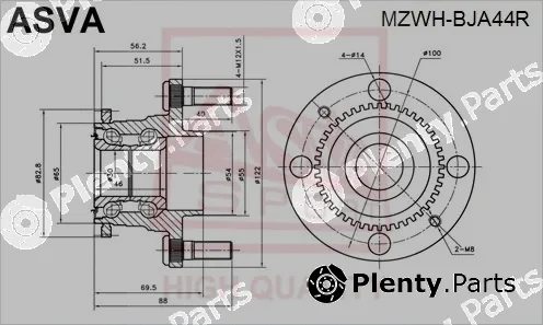 Asva MZWH-BJA44R — Wheel Hub