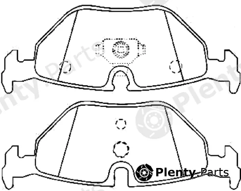 Asva AKD-0014 — Brake Pad Set, disc brake Packing AKYOTO