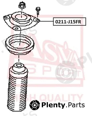 Asva 0211-J15FR — Mounting, shock absorber