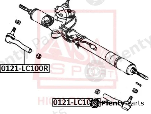 Asva 0121-LC100L — Tie Rod End