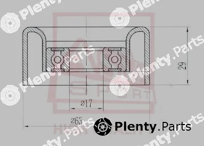Asva OPBP-003 — Tensioner Pulley, V-belt