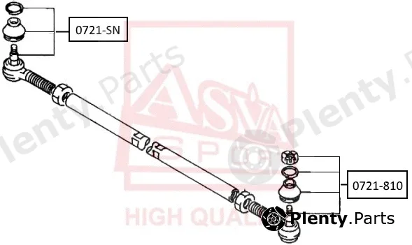 Asva 0721-810 — Tie Rod End
